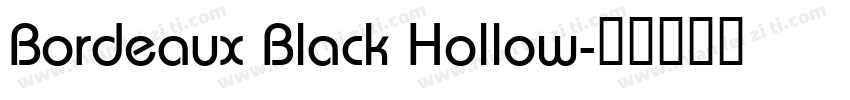 Bordeaux Black Hollow字体转换